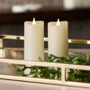 Christmas Classic Motion Flameless Candle 2x4 Set of 2, Ivory - 2 of 4