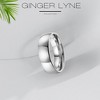 Sabrina Wedding Ring Set for Women Cz Stainless Steel Engagement Matching Band Ginger Lyne Collection - 3 of 4