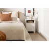 South Shore Kodali Nightstand Metal White: Laminated, Rectangle Bedside Table with Shelves, CARB Certified - 2 of 4