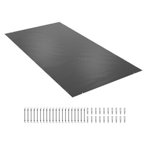 VEVOR Pool Safety Cover Fits 10.5x18.6ft Rectangle Inground Pools, Safety Pool Cover with Drainage Holes, Mesh Pool Cover, Dark Grey - 1 of 4