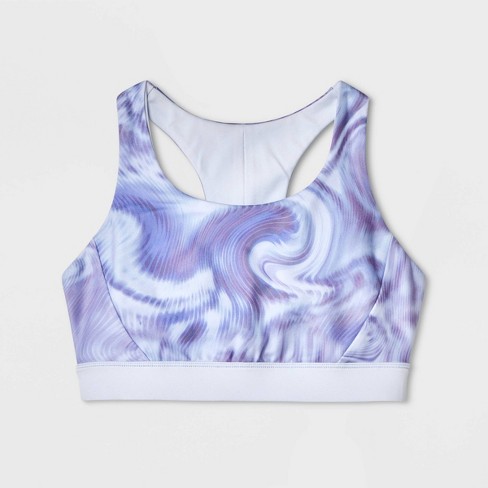 Girls' Reversible Sports Bra - All In Motion™ Light Gray/purple S : Target