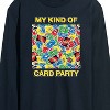 Men's - UNO - My Kind Of Card Party Long Sleeve Graphic T-Shirt - 2 of 4