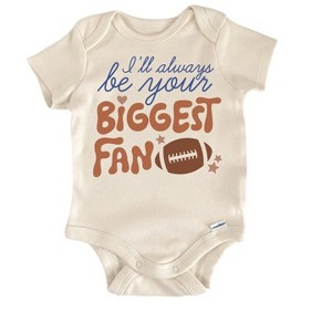 Football Biggest Fan Newborn Baby Onesie® Bodysuit GS1 - 1 of 4