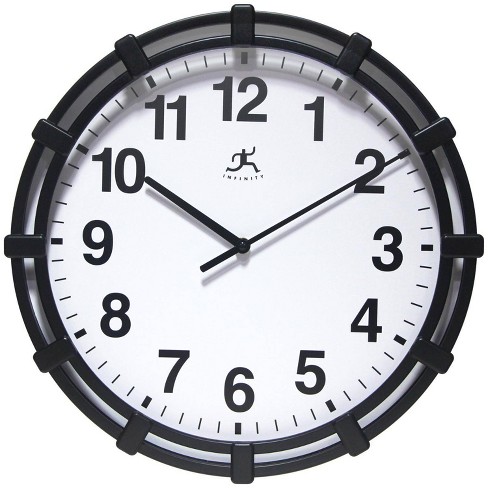 16 Skipper Wall Clock Black - Infinity Instruments