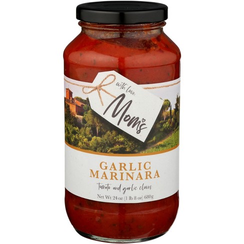 Mom’s Pasta Sauce Garlic Marinara - Case Of 6 - 24 Oz : Target