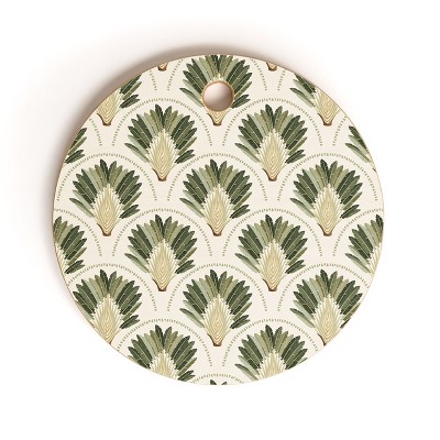 Iveta Abolina Palm Cream Cutting Board - Round