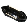 Clutch Evening Bag Elegant Pleated Satin Formal Handbag Simple Classy Purse for Women (Black) - 4 of 4