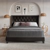 Home Design Homer Tufted Upholstered Panel Bed - 2 of 4
