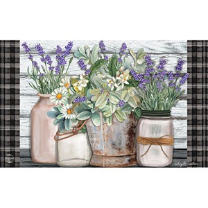 Briarwood Lane Doormat 30x18 Indoor Outdoor Farmhouse Flowers Spring For Spring Doormat - 1 of 4