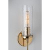 Mitzi Olivia 1 - Light Wall Light in  Aged Brass Clear Crackle Shade - 4 of 4