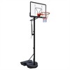 YONWAY Portable Basketball Hoop ,Adjustable Height 6.89 ft to 10.01 ft, 34" Backboard with Rebound System,Water/Sand Base, Wheels for Adults & Kids - 2 of 4