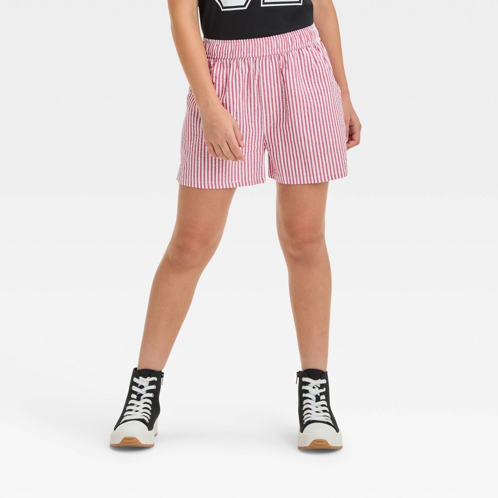 Girls Striped Boxer Shorts