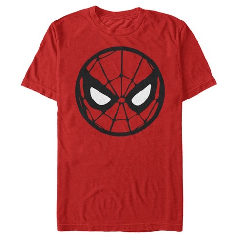 Men's Marvel Spider-Man Face Icon T-Shirt - Red - 2X Large