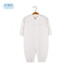 MyKids-USA Baby Solid Color Pit Strip Fabric Single Breasted Design Cotton Jumpsuit Pajamas - 2 of 4
