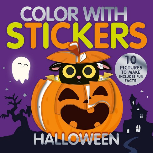 Blank Sticker Book: Happy Halloween Blank Sticker Book: Sticker Books For  Girls 4-8 Blank, Blank Permanent Sticker Book to put stickers in  (Paperback)