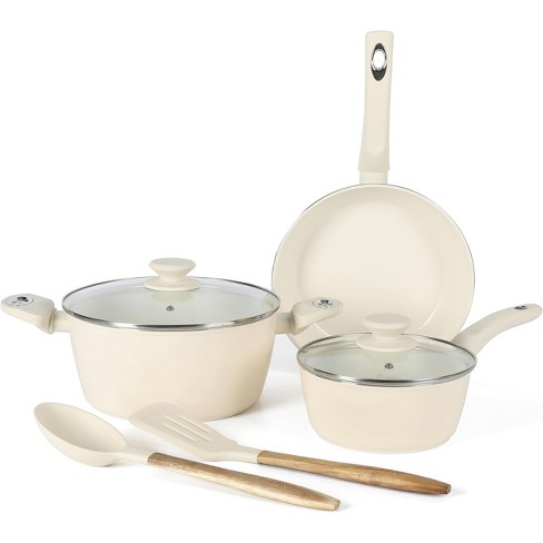 Gibson Home Plaza Cafe 7 Piece Forged Aluminum Cookware Set In
