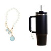 Unique Bargains Pearl Chain Bow Water Cup Pendant 1 Pc - 3 of 4
