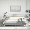 vidaXL Bed Frame without Mattress Dark Gray California King Fabric - 3 of 4