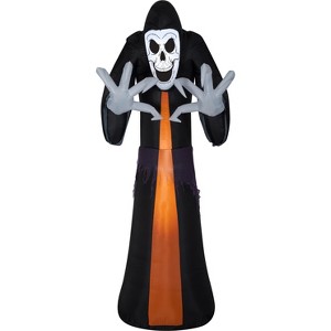 Gemmy Airblown Inflatable Reaper S LG, 9 ft Tall, Black - 1 of 3