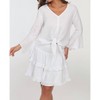 Women's Gauze Tie Fit Blouse - Veronica M - 2 of 4