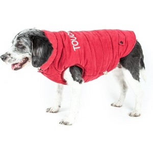Touchdog (R) Waggin Swag Ultra-Plush Insulated and Reversible Dog Coat - 1 of 4