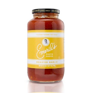 Emeril Lagasse 25 Oz, 2-PK, 4-PK and 6-PK Pasta Sauces : Arrabbiata, Vodka, Homestyle Marinara, Roasted Garlic, Tomato Basil (Roasted Garlic) - 1 of 3