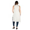24seven Comfort Apparel Women's Plus Long Sleeveless Vest - 2 of 3