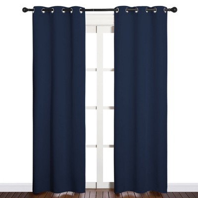 NICETOWN Grommet Top Blackout Curtains, Thermal Insulated Noise Reducing Window Drapes (Set of 2)