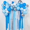 PartyWoo Crepe Paper Streamers Blue White 6 Rolls 492 ft 1.8 In x 82 Ft Roll - 2 of 4