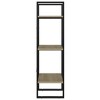 vidaXL Modern 3-Tier Book Cabinet - Sonoma Oak Finish, Engineered Wood - Easy to Clean and Maintain - Ample Storage Space - 4 of 4