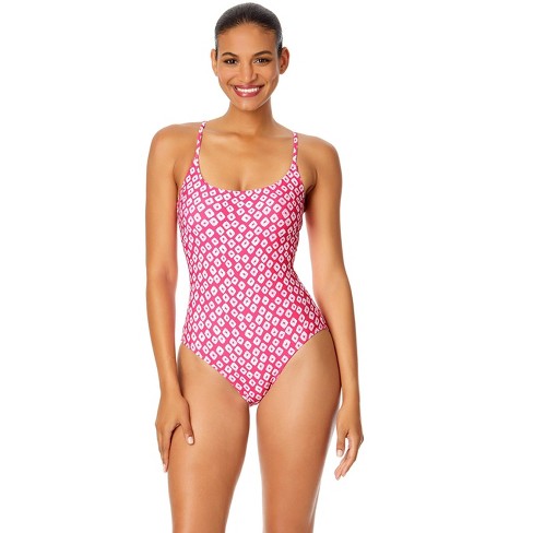 Women's Shibori Geo Classic Lingerie Maillot One Piece Swimsuit - image 1 of 4