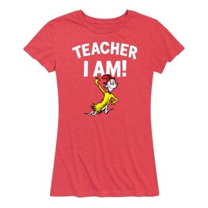 Women's - Dr. Seuss - Teacher I Am Sam I Am Short Sleeve Graphic T-Shirt - 1 of 4