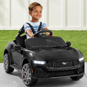Best Choice Products Kids 12V Electric Ride-On Car Officially Licensed Ford Mustang w/ Remote, LED Lights - 1 of 4