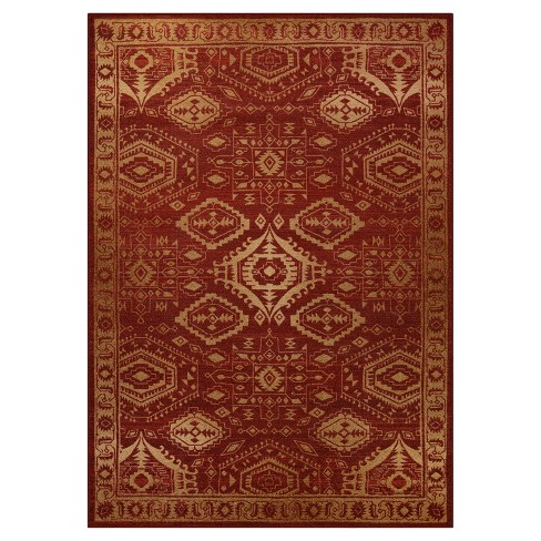 7 X10 Geometric Design Tufted Area Rug Red Maples Target