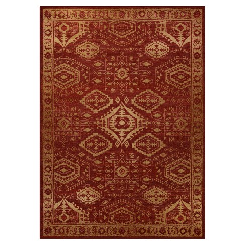 7 X10 Geometric Design Tufted Area Rug Red Maples Target