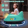 12V Kids Electric Bumper Car with 2.4G Remote Control, 360° Spinning, Music & LED Lights, Safety Bumper for Ages 2-5 Years - 3 of 4