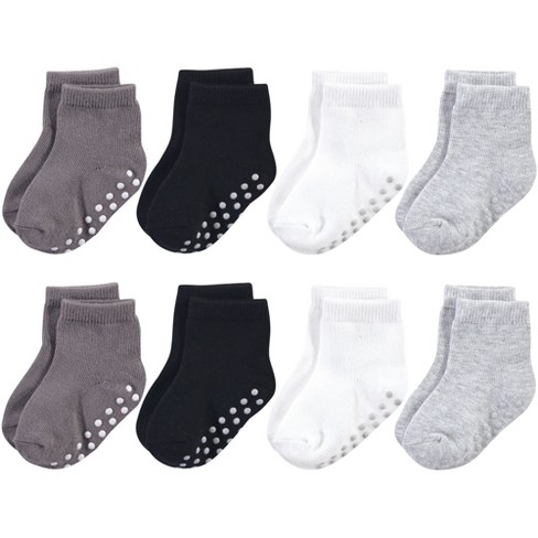 Baby Non-Skid Knee Cotton Floor Socks with Grip for Kids Toddlers