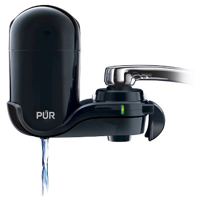 PUR Chemical & Physical Faucet Mount Water Filtration System - Black