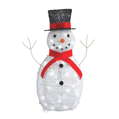 5 Ft Lighted Pop-Up Snowman Outdoor Christmas Decoration – 200 LED Lights