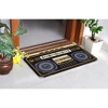 RugSmith Gray Machine Tufted Boombox Coir Doormat - 2 of 4