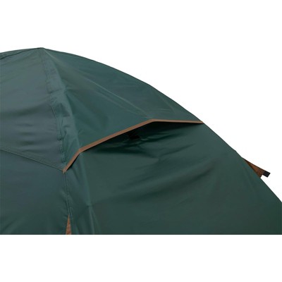 Green and Brown 4-Person Dome Tent with Vestibule