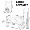 SKRAN Foldable Beach Wagon with Extended Tailgate & Large All-Terrain Wheels, Waterproof 600D Oxford Nylon,Ideal for Beach,Picnics - 3 of 4