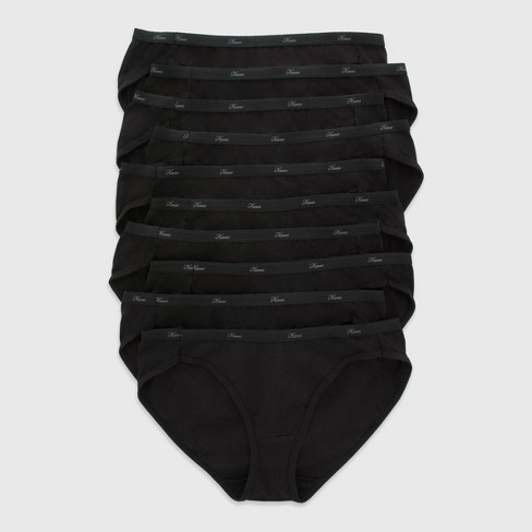 Hanes Comfort, Period. Briefs Period Underwear, Moderate Leaks, Black,  3-Pack