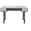 HomeRoots 47" Antiqued White and Black Computer Desk With Two Drawers - 4 of 4