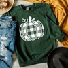 Simply Sage Market Women's Buffalo Plaid Pumpkin Gildan Sweatshirt - 2 of 2