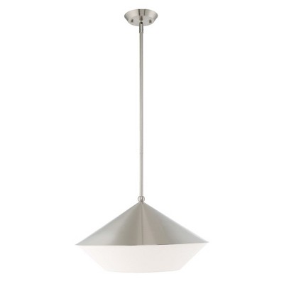 Livex Lighting Stockholm 1 - Light Pendant in  Brushed Nickel