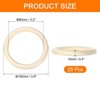 Unique Bargains Smooth Natural Unfinished Small Solid Wood Craft Ring 50 Pcs - 2 of 4