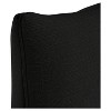 Black Linen Throw Pillow (20"x20") - Skyline Furniture: Indoor Square Cushion, Zipper Closure, Woven Texture - 3 of 4