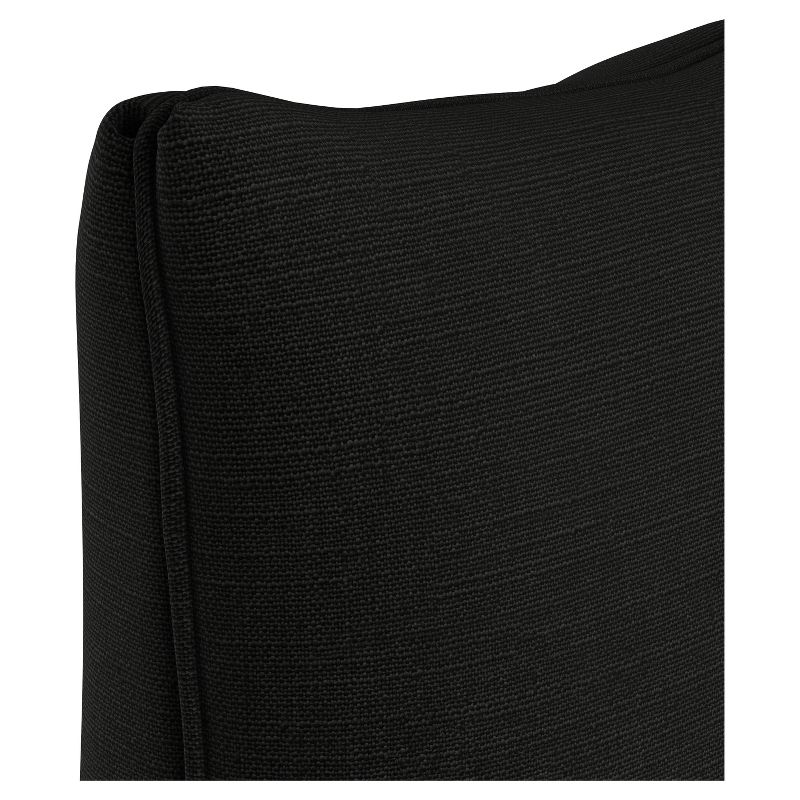 Black Linen Throw Pillow (20&#34;x20&#34;) - Skyline Furniture, 4 of 8