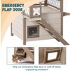 Cat house, an outdoor super large pet shelter with escape doors, suitable for 2-3 cats (30.70 feet long x 22.50 feet wide x 29.30 feet high) - 4 of 4
